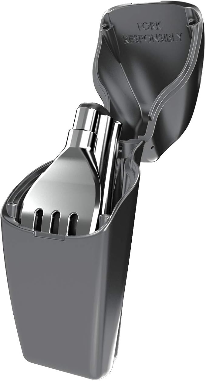 Shark Butt Grey Case, Silver Fork