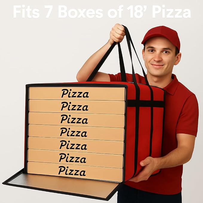 Red Bag with Drink Carrier