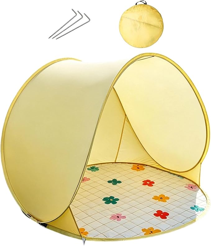 Lemon yellow flower tent+ground nails+storage bag