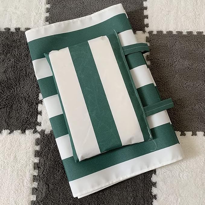 Dark Green&white