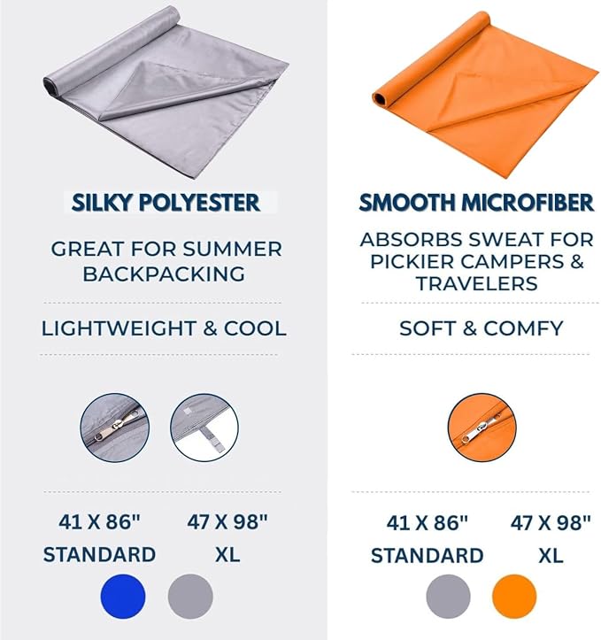 Orange Microfiber - Zipper