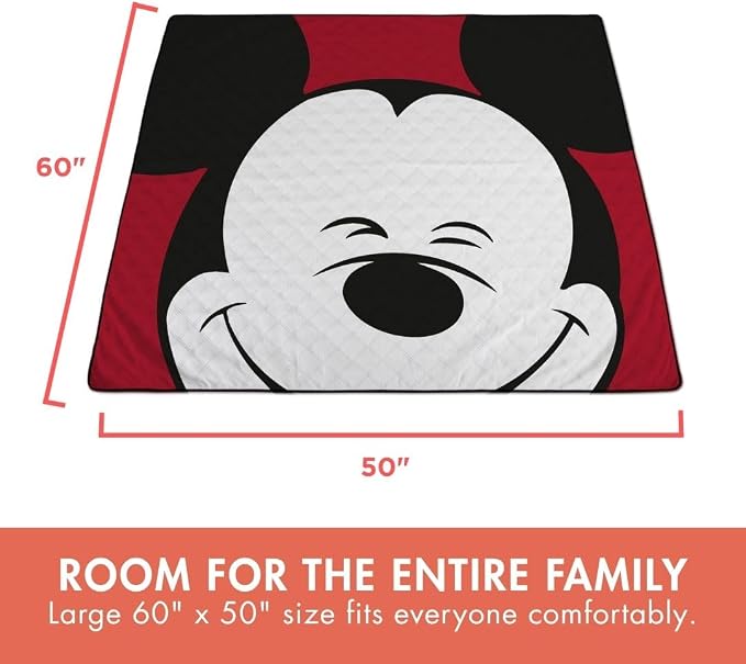 Disney Mickey Mouse - Mickey Face With Red Background