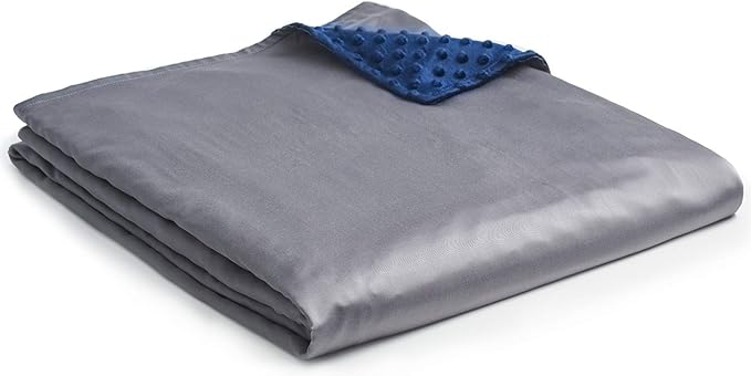 Cooling Rayon & Cozy Velvet Dual-sided Cover Blue Grey