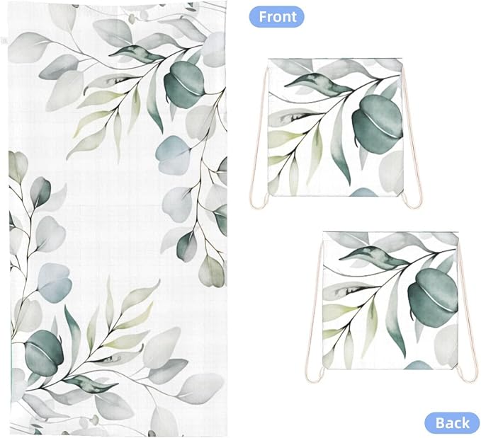 Watercolor Eucalyptus Leaves and Branches