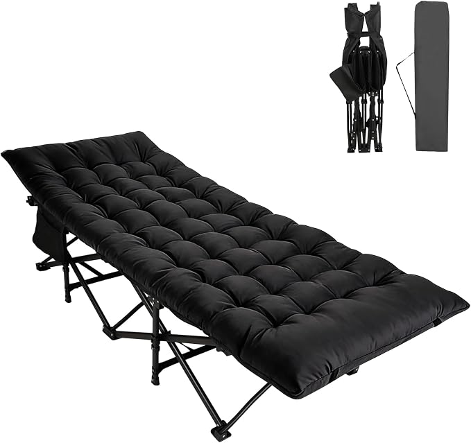 Black With Thick Mattress