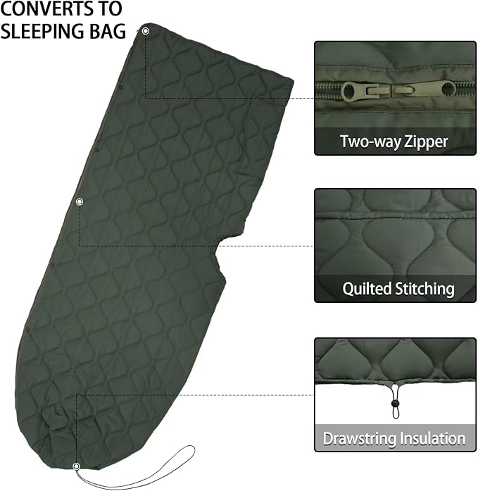 Hooded Grey Green