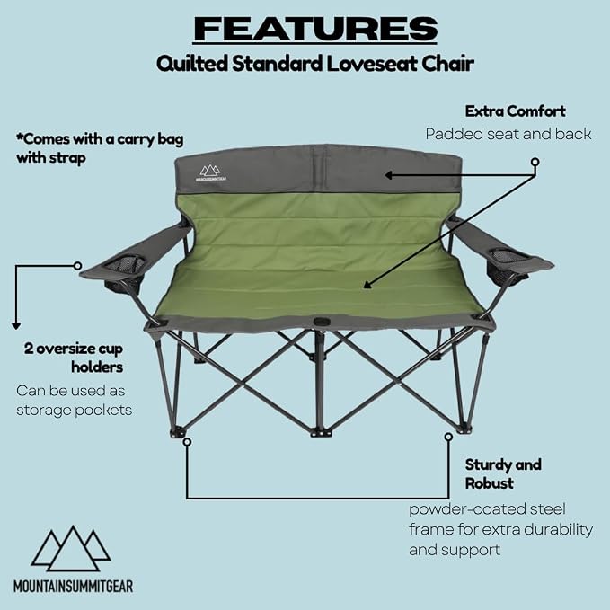 Standard Loveseat (Gray/Asparagus)