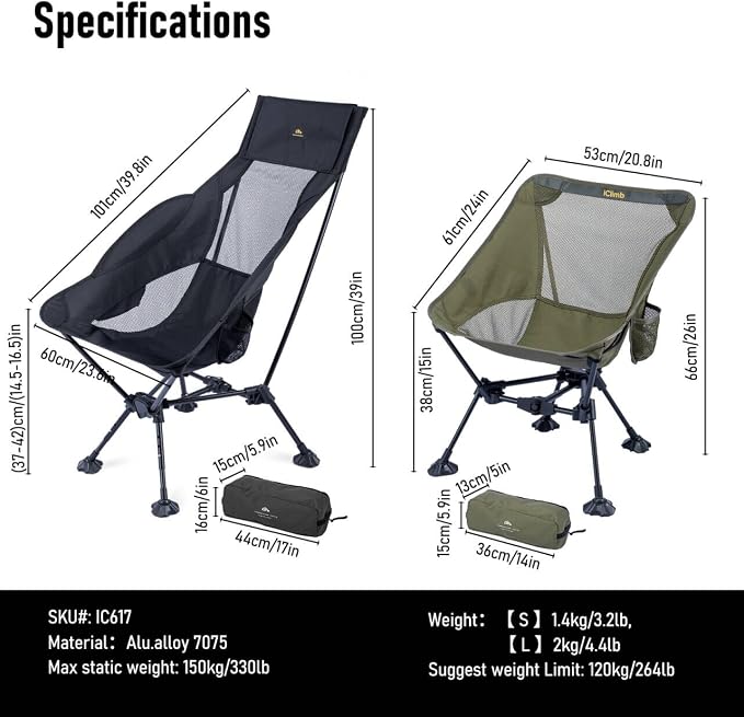 Black (Triangular Frame High Back)