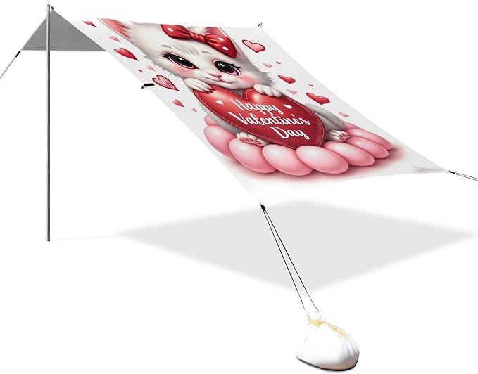 Valentine Cute Kitten Heart Balloon