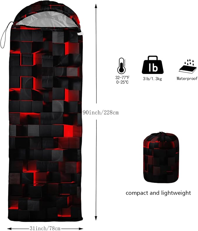Red and Black Geometry Honeycomb