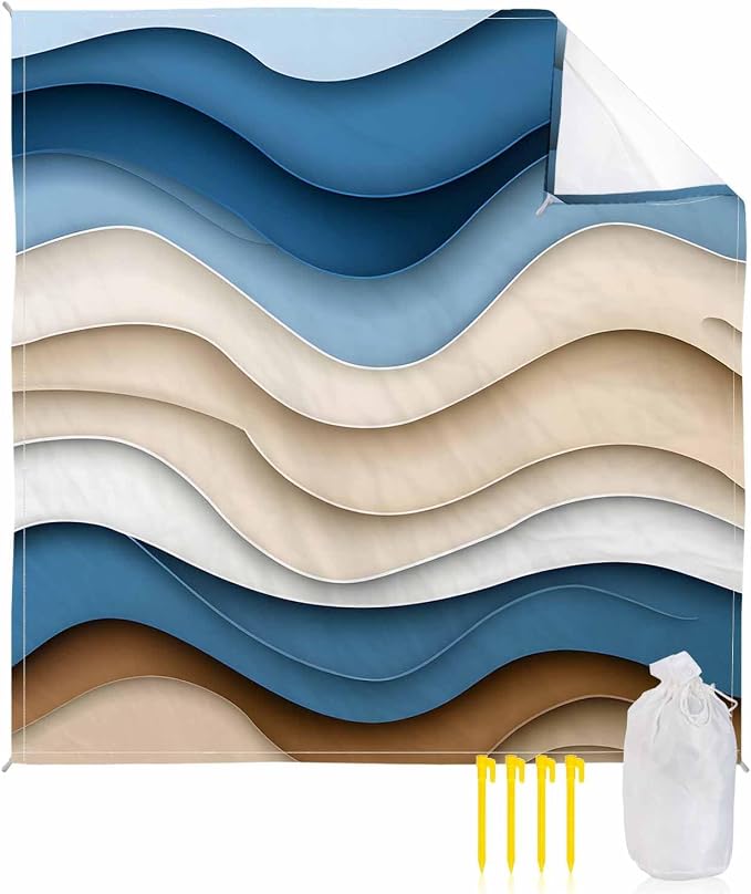 Blue Brown White