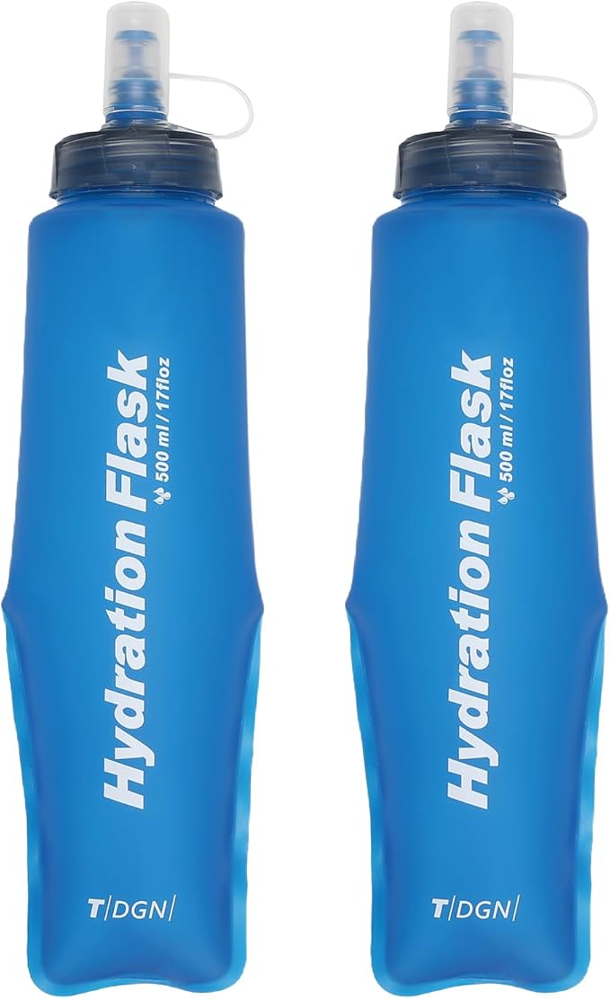 03 Soft Flasks - Blue - 500ml/16.9oz - 2 Packs