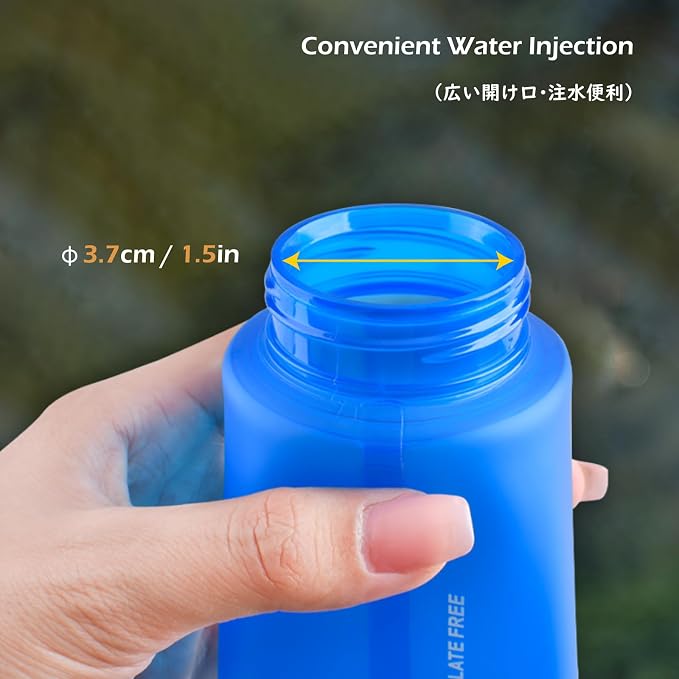 500ml/16.9oz - Y - Blue - Pack of 2