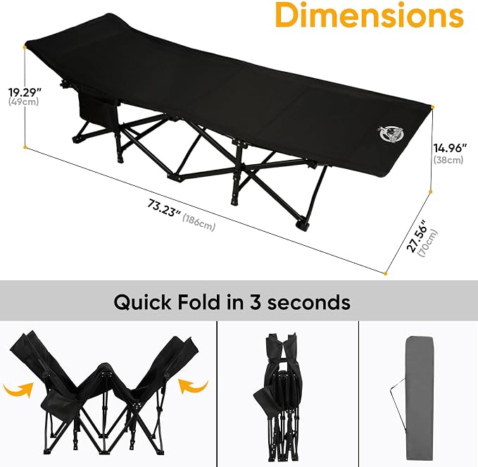Black With Thick Mattress