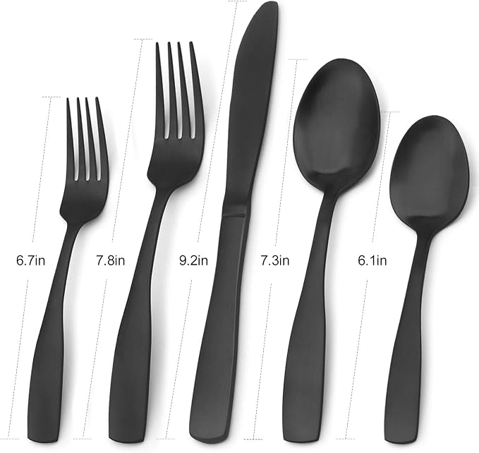 Matte Black Forty Piece
