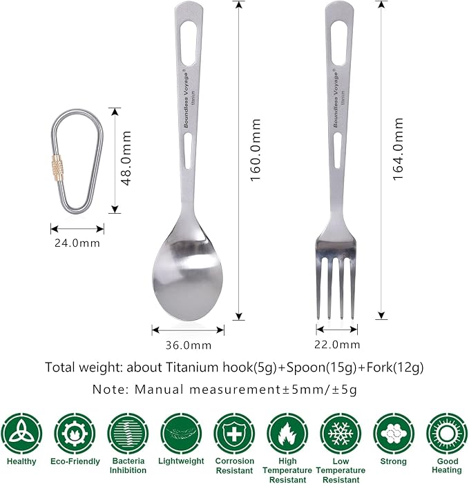 2 Piece Spoon & Fork Set Ti1048T