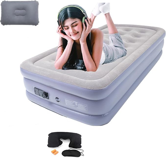 High Bed Twin Gray