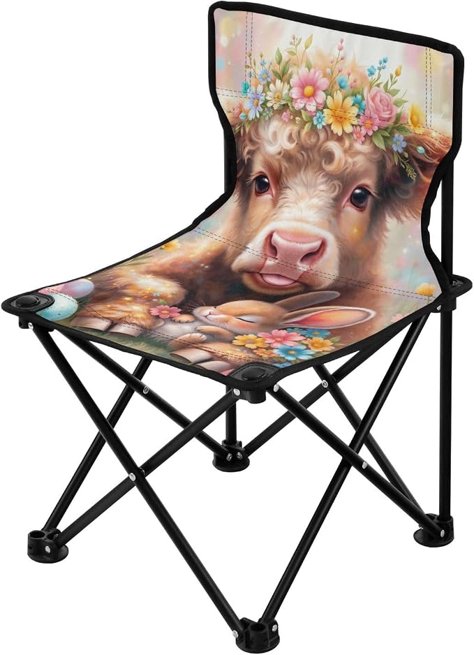 Cute Highland Cow Easter Rabbit