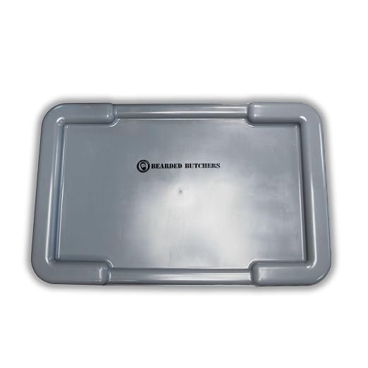 Gray Lid for Poly Meat Lug
