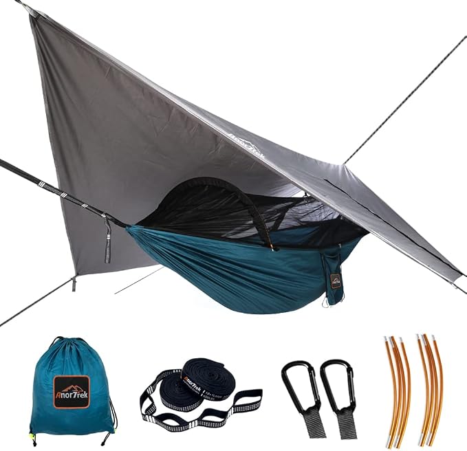 Blue With Rain Fly Tarp