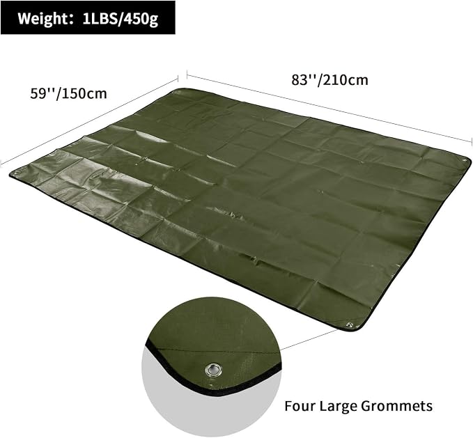 Green 83''x59'',2 Packs