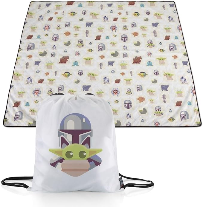 Star Wars Mandalorian Grogu - Black and White