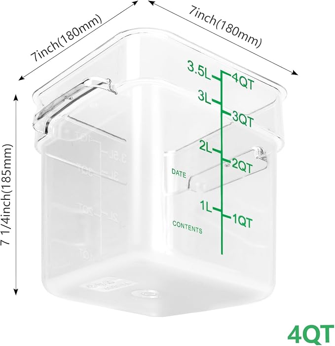 4.0 Qt-Green Lids