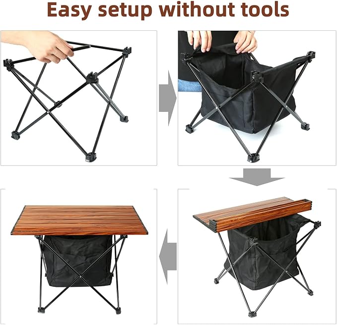 With Storage Bag Wood Grain