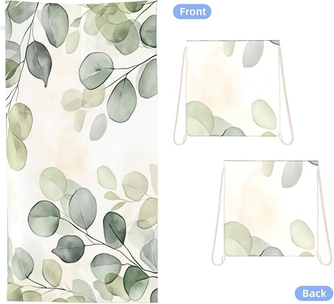 Watercolor Eucalyptus Leaves
