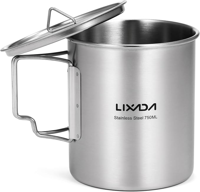 750ML Stainless Steel Cup with Spoon