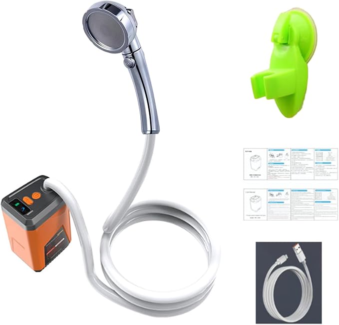 orange-Three speed shower