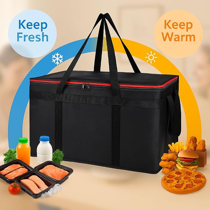 Black-red Bag with Drink Carrier