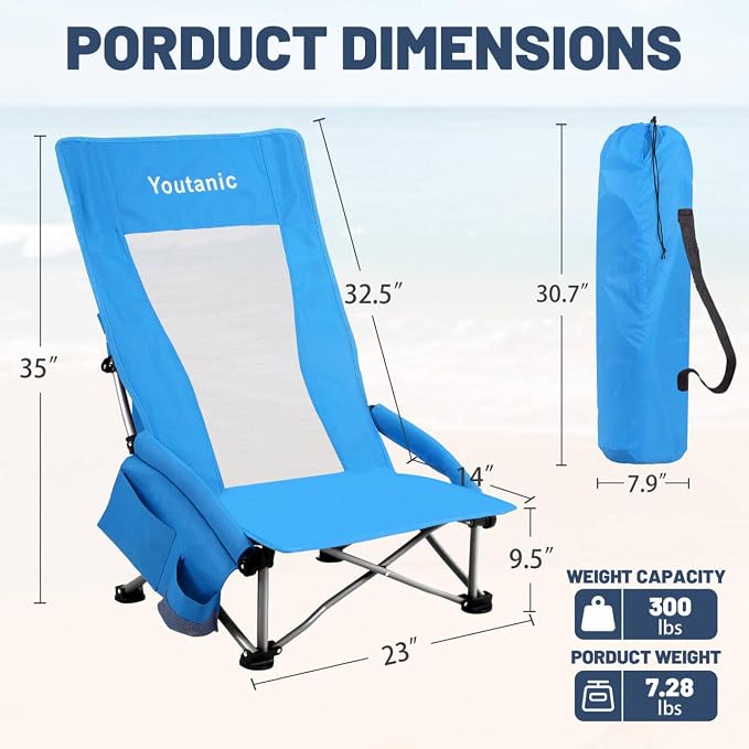 Blue-high Back