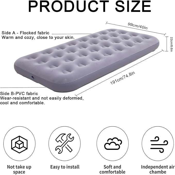 Twin Matress Grey