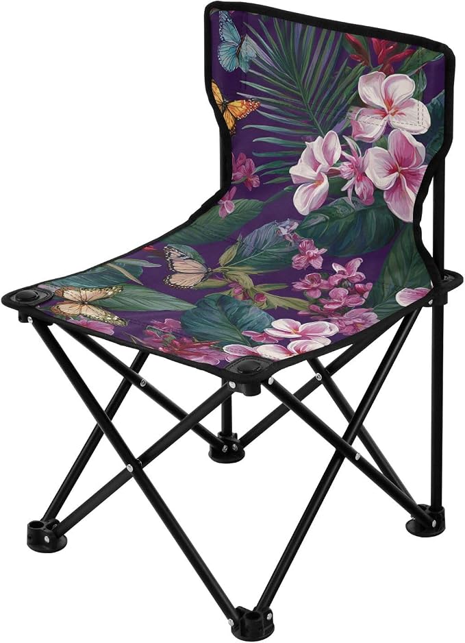Tropical Plumeria Butterfly Purple