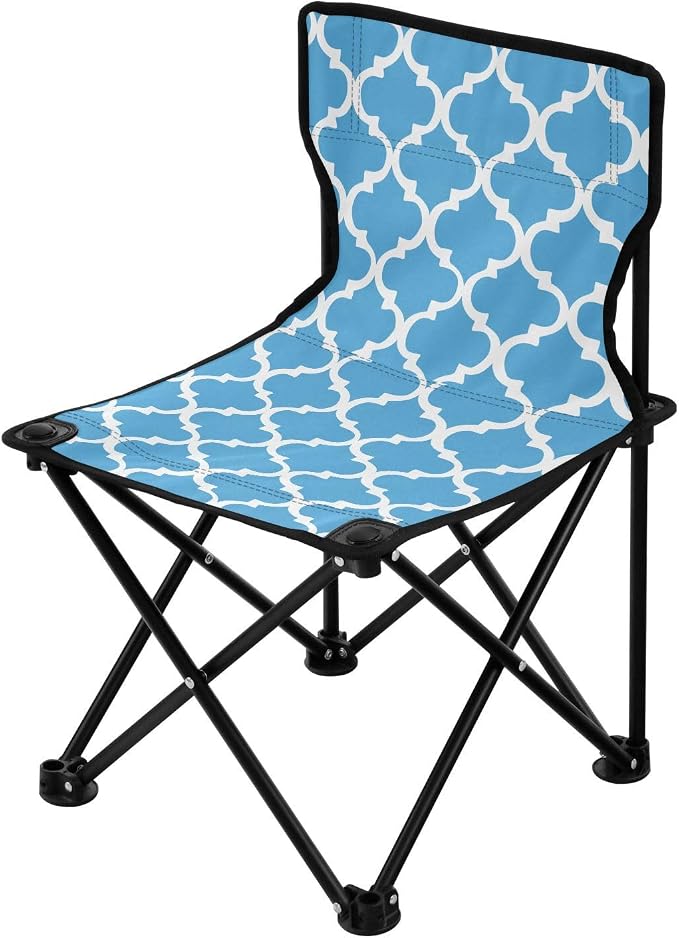 Bright Blue Quatrefoil