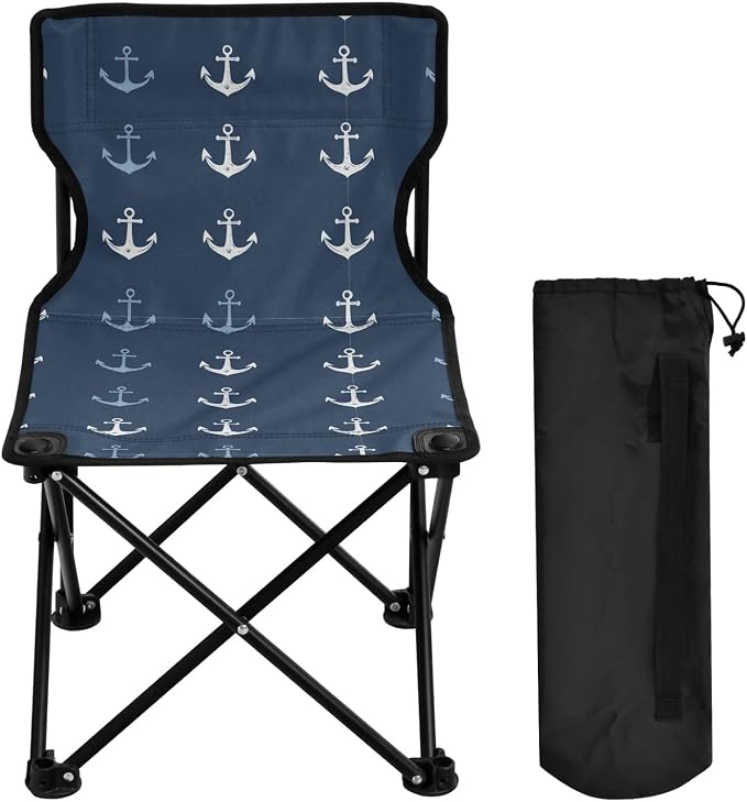 Navy Nautical Anchor Ocean Wave