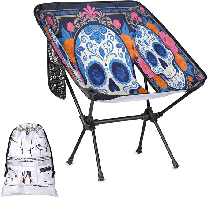 Ethnic Style Skull Floral Pattern