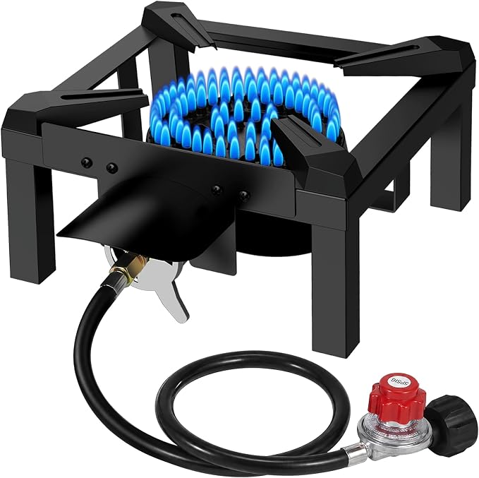 10'' single burner-Upgraded Heat Shield