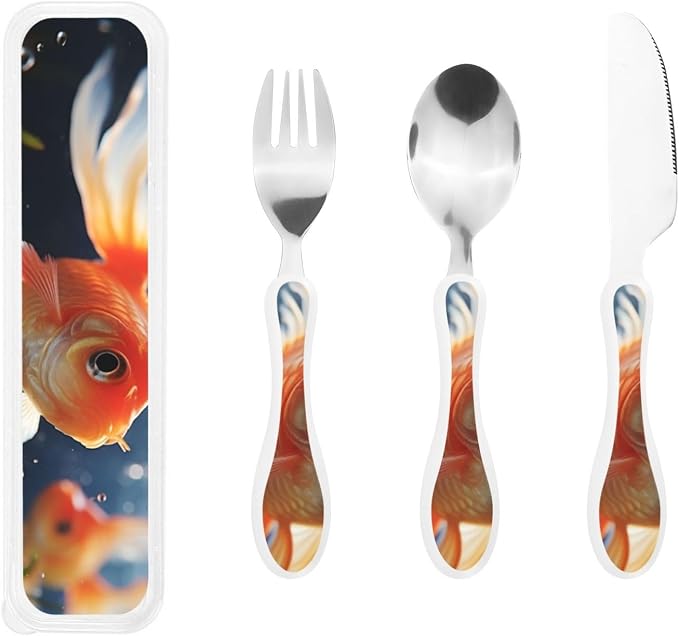 Small Goldfish Swimming In The Water