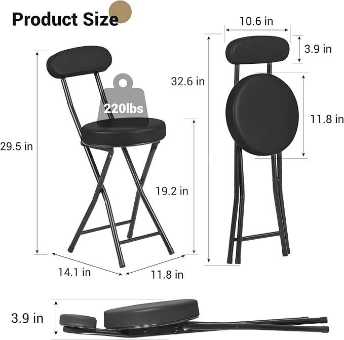 Black-set of 2-19.2inch