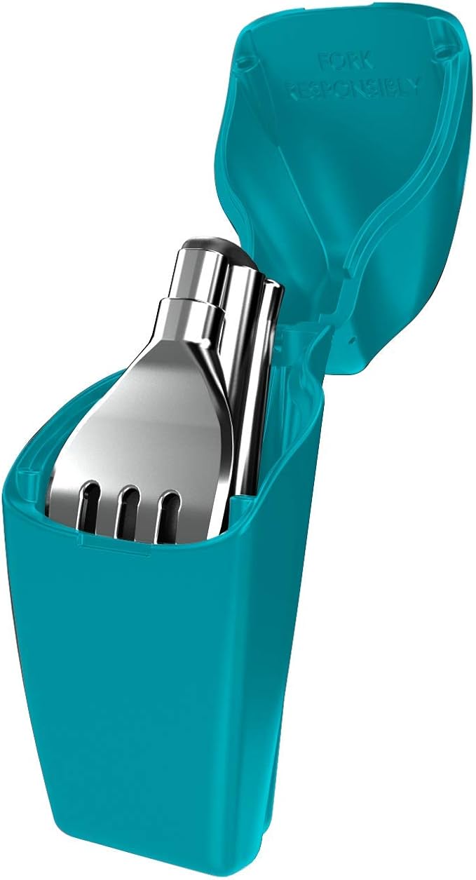 Cyan-ara Plastic Case, Silver Fork