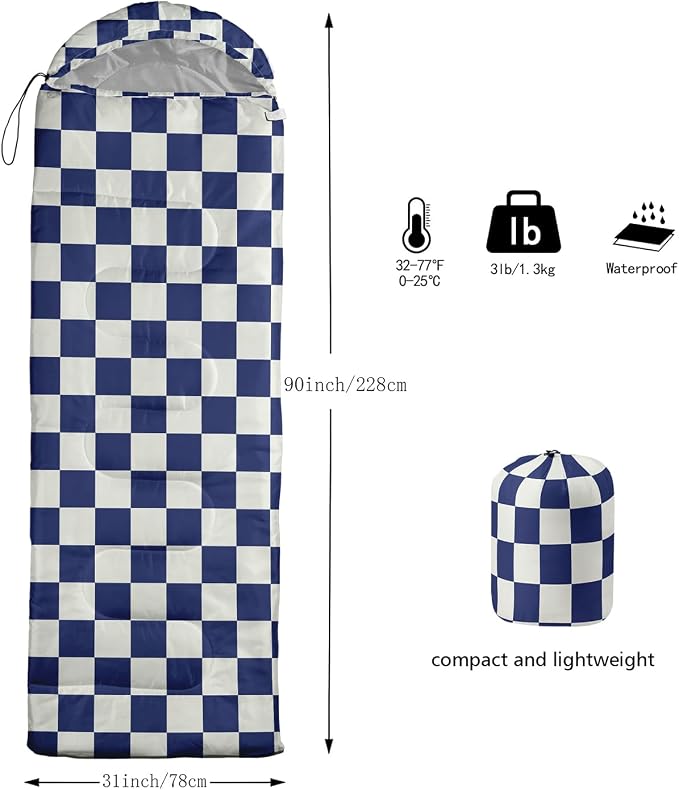 Purple and White Check