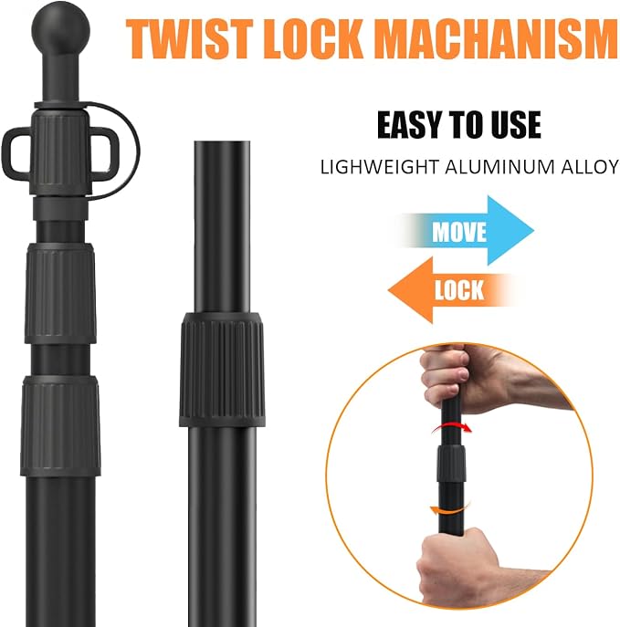 Telescoping 7.7ft * 2