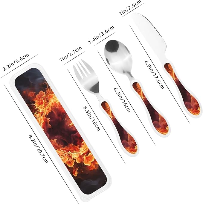 Fire Flowers And Heart
