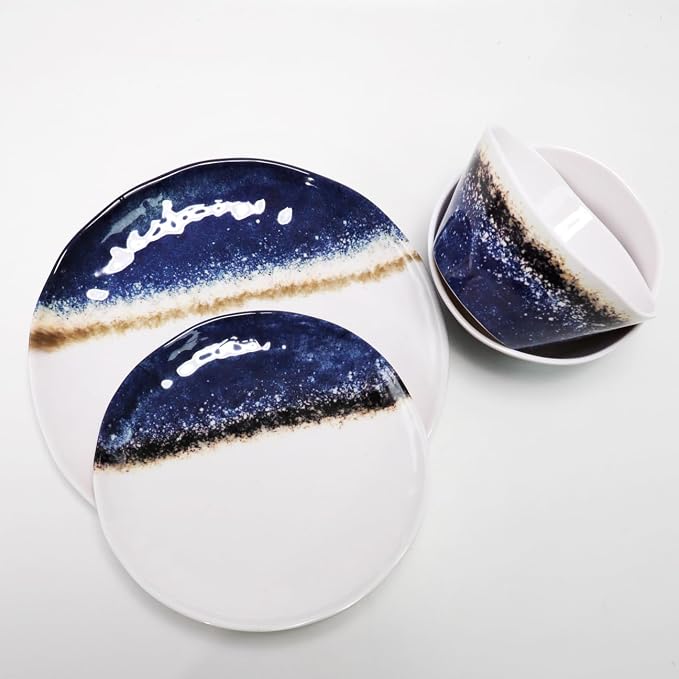Cobalt Blue and White