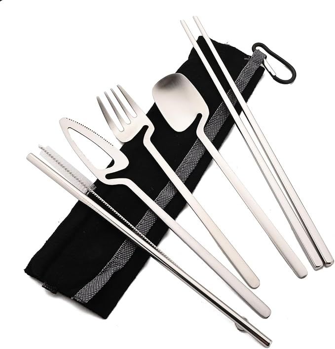 Silver - Black pouch