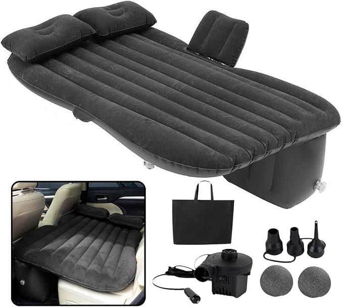 Grey Inflatable Car Mattress