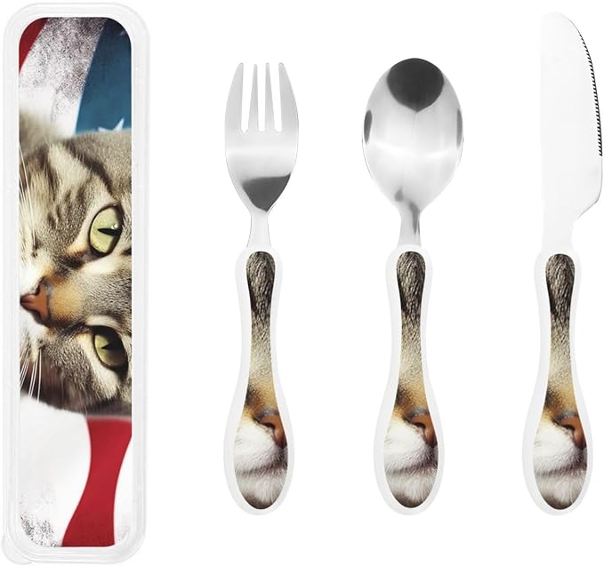American Cat Usa Flag