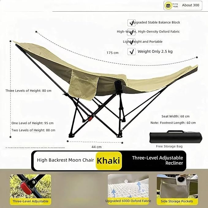 Khaki, 4-level Adj, With Leg Rest